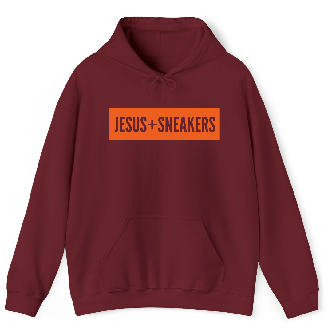 Jesus + Sneakers Hoodie - Burgundy