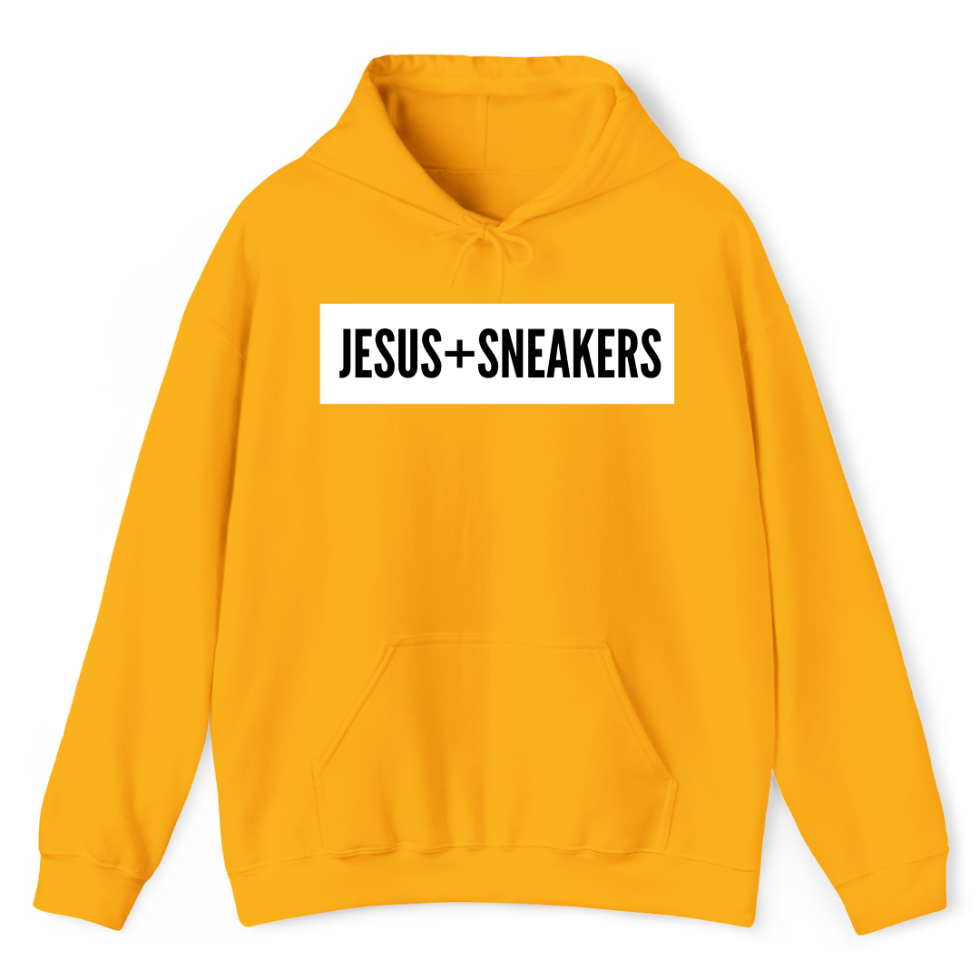 Jesus + Sneakers Hoodie - Yellow