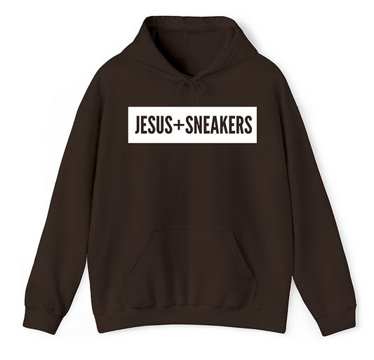 Jesus + Sneakers Hoodie - Brown