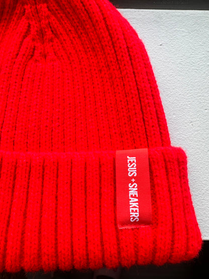 Red Satin Lined Beanie