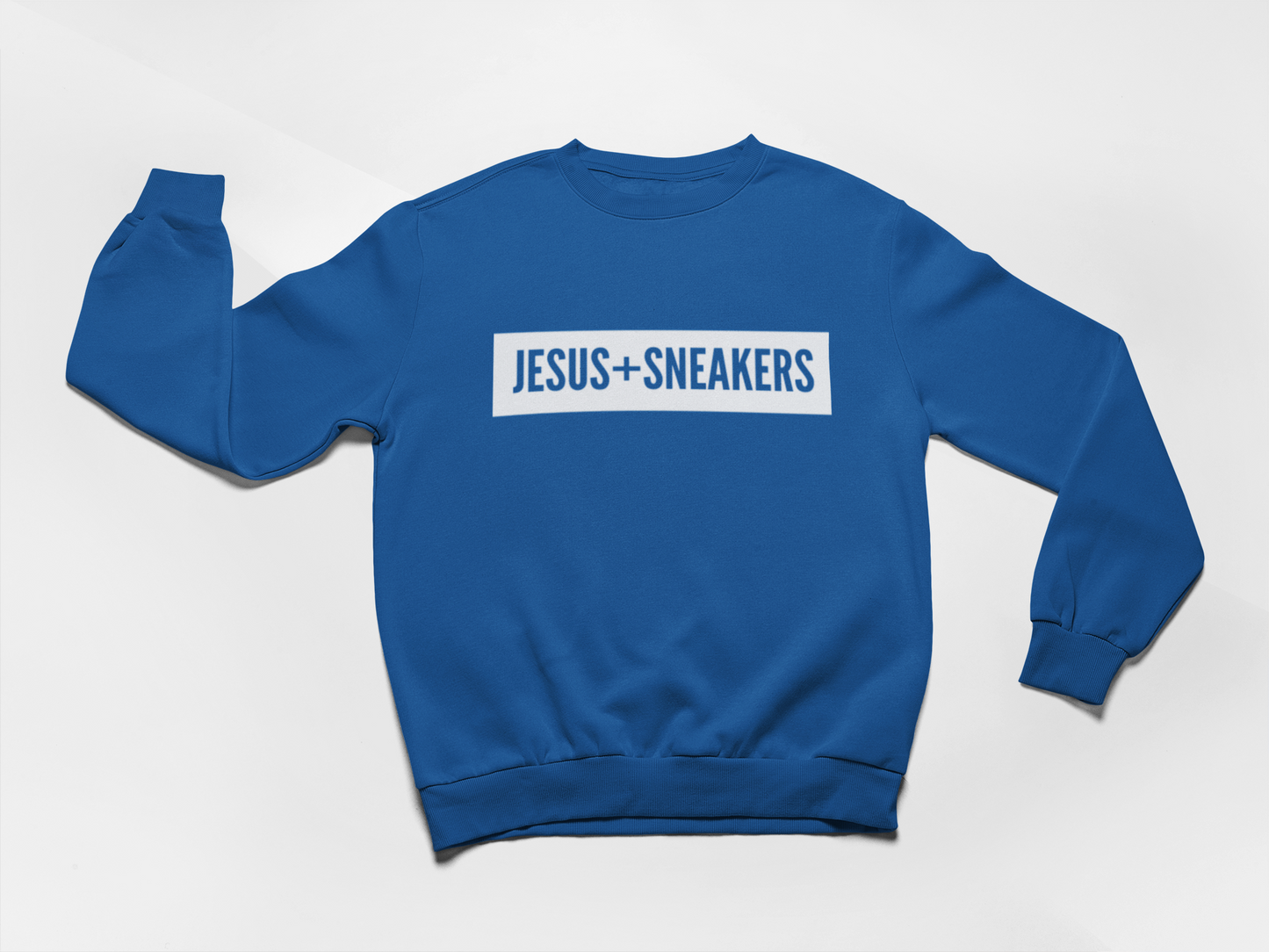 Jesus+Sneakers - Royal White