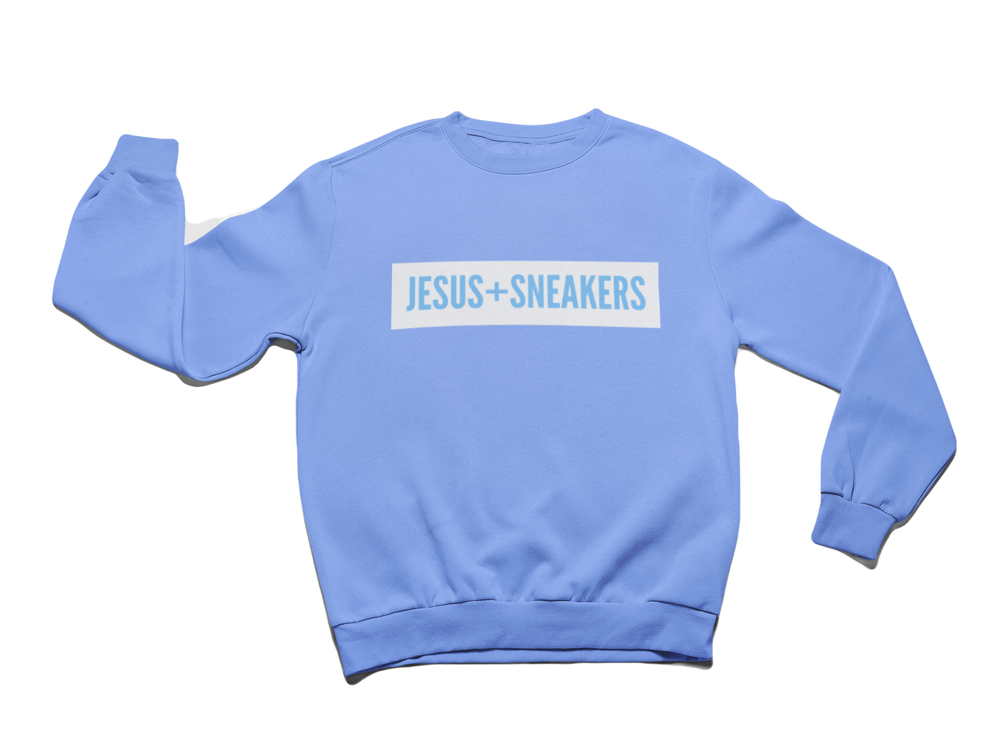 Jesus+Sneakers - Carolina Blue