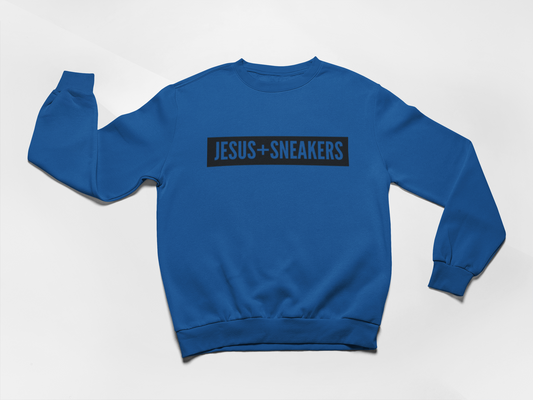 Jesus+Sneakers - Royal Black